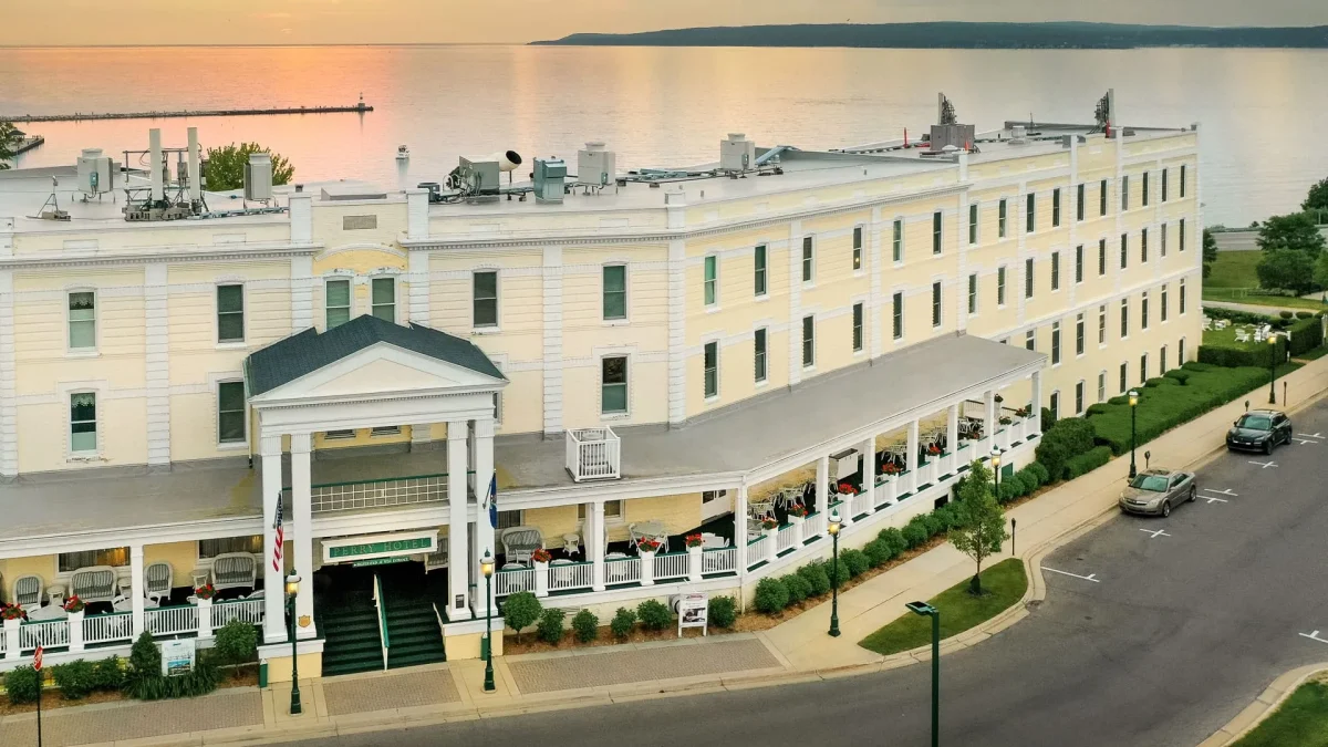 front of Perry Hotel.
